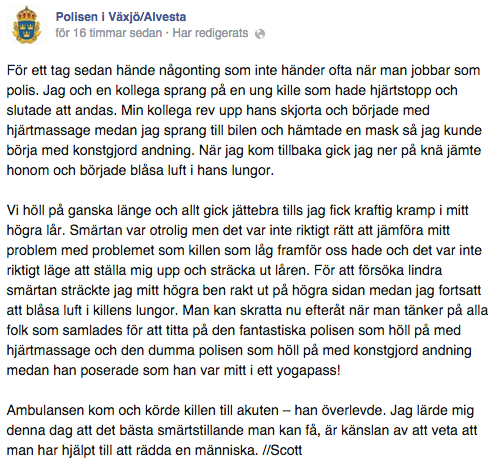 Polis, HLR, Hjälte, Scott